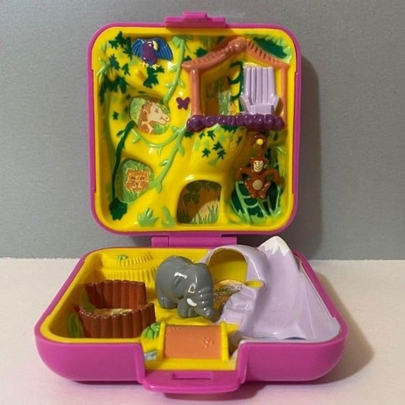 Bluebird Vintage Polly Pocket 1989 Wild Zoo World Playset - Picture 1 of 10